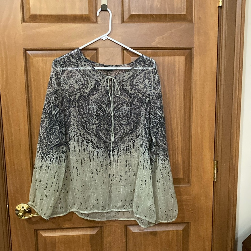 A.N.A 1X sheer top